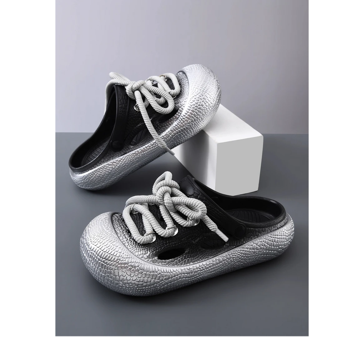 莫安摩萨利洞洞鞋男生夏季新款透气防滑耐磨凉拖男开车两用户外