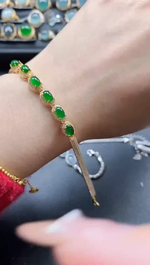 【闪购商品】翡翠戒指银S925镶嵌1111-