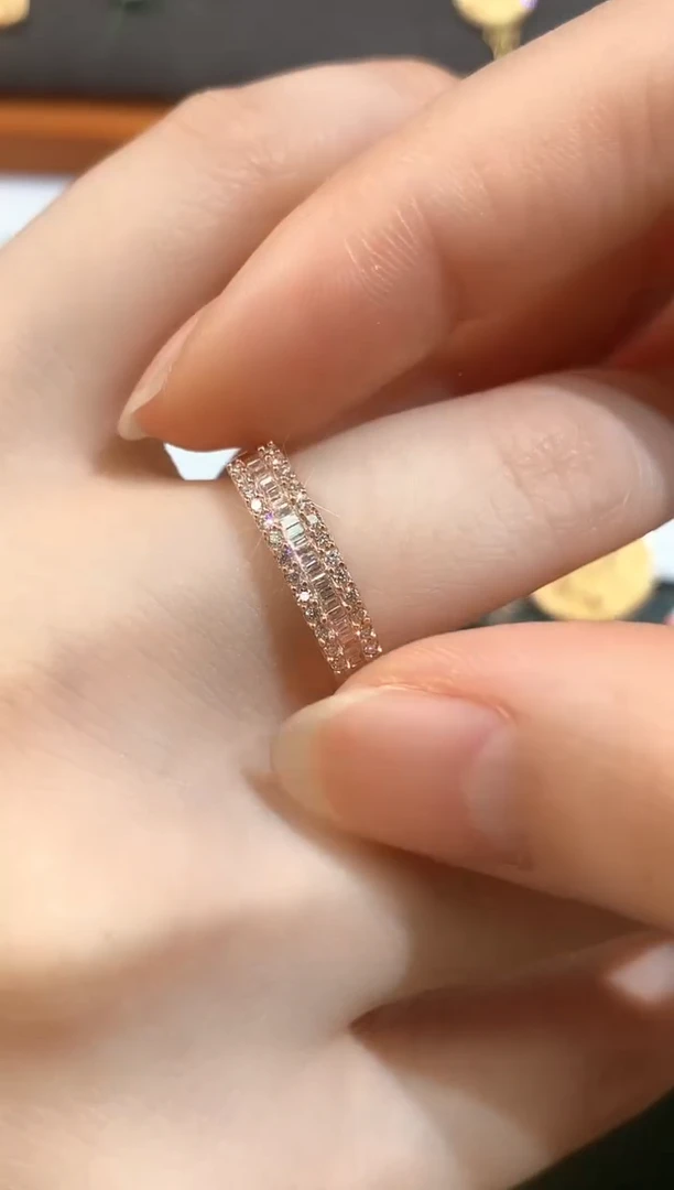 戒指18K金镶嵌钻石E515|2580