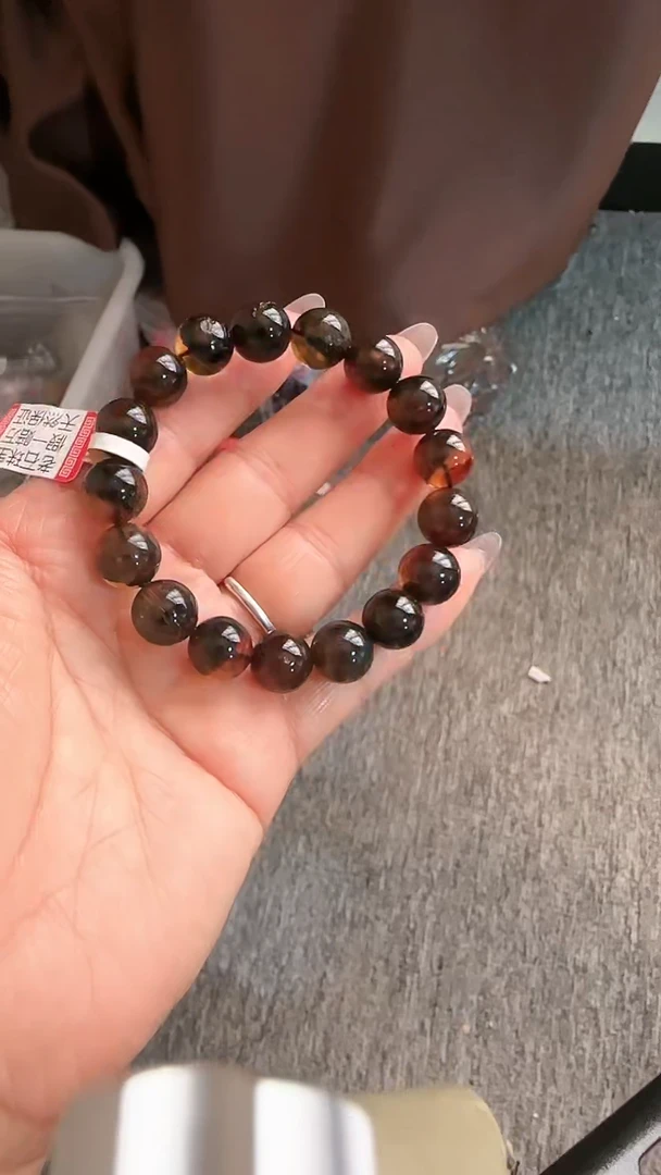 【闪购商品】琥珀手链未镶嵌规格11微瑕翁珀手串#15