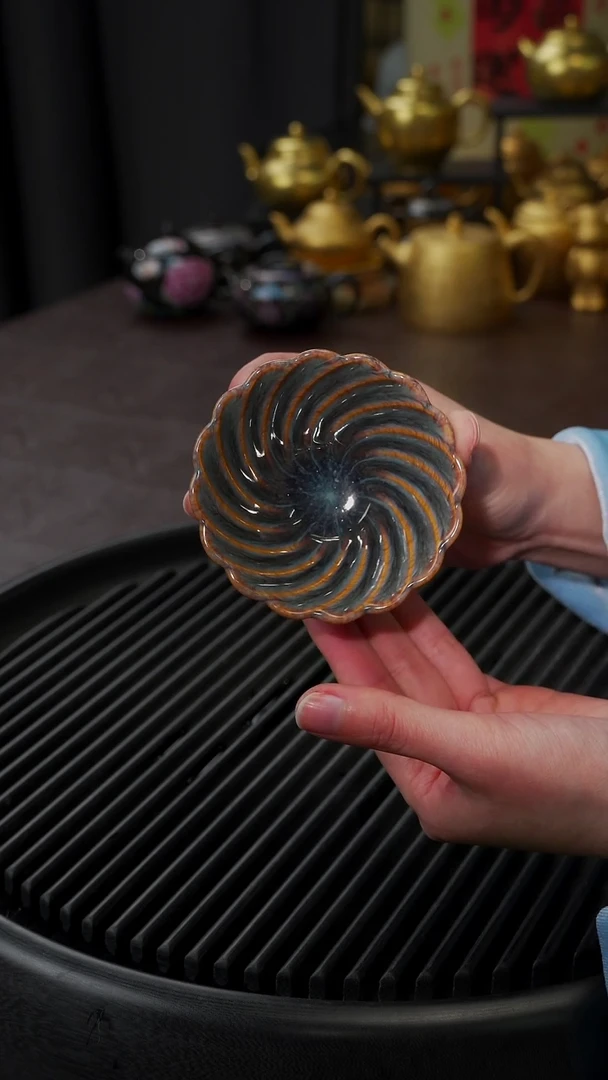 【闪购商品】杯【宜景窑天目釉青釉】星月舞盏