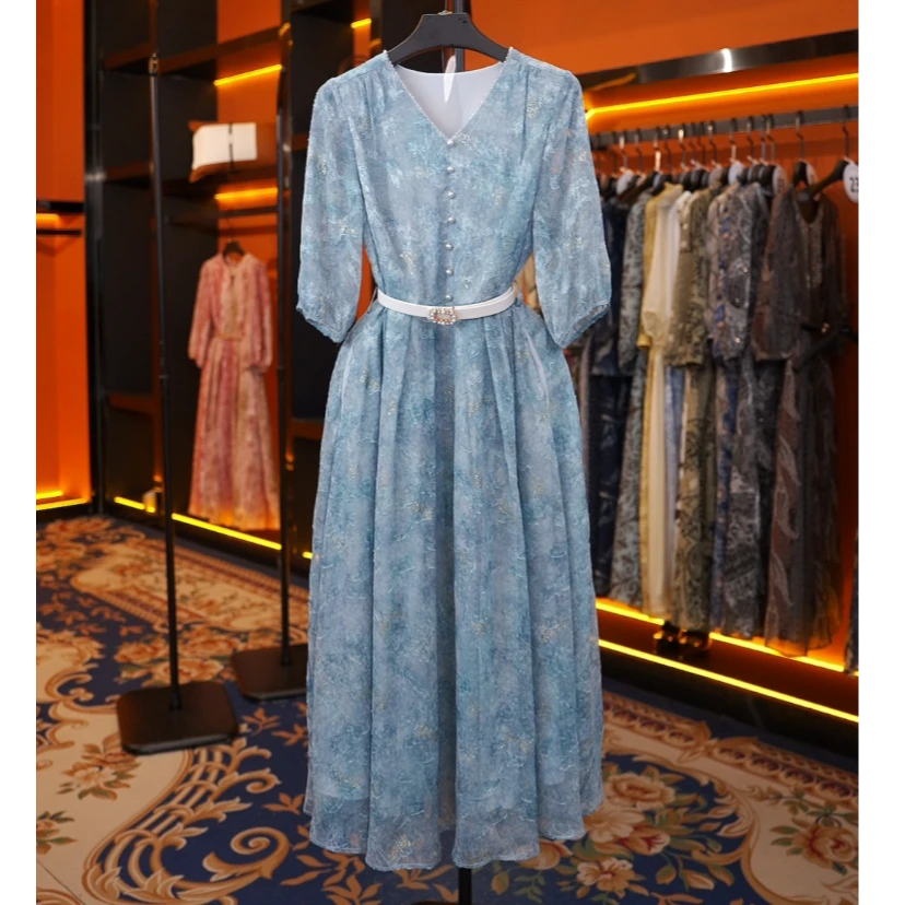 【青青专属】BH3号店度假风设计师夏季新款气质宽松连衣裙BH2120