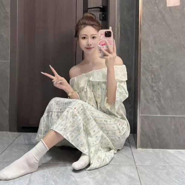 【9号链接】2025秋季季纯棉睡衣女童长袖长裤套装女孩中大童家居服