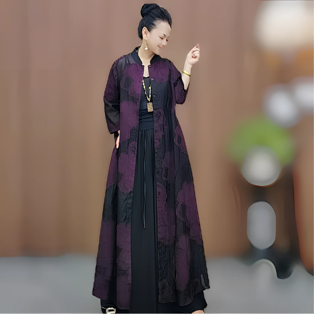 2551款 雅致外披 夏季新款 印花立领 洋气飘逸 时尚大气 个性有范