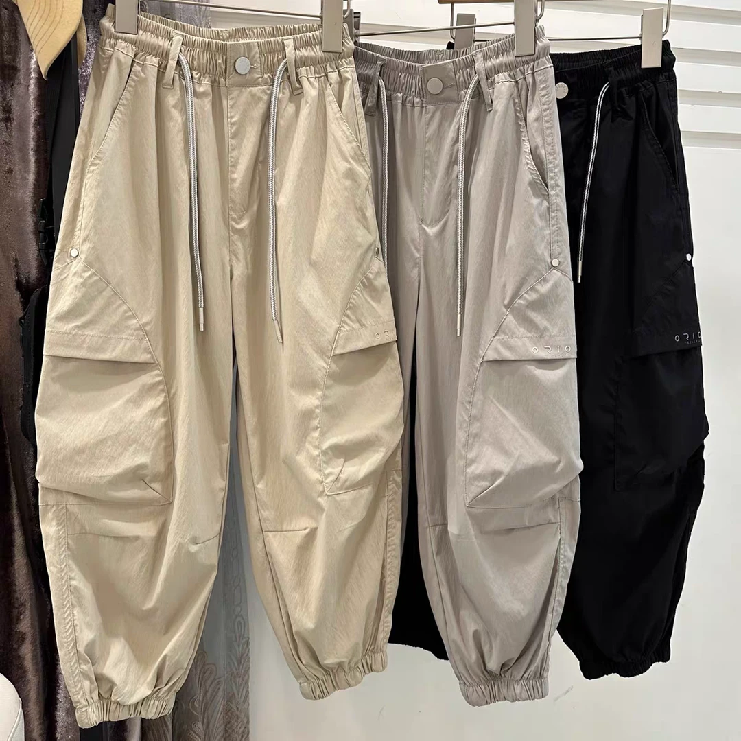 男童速干裤2025夏季新款儿童轻薄休闲裤童装中大童透气束脚长裤潮