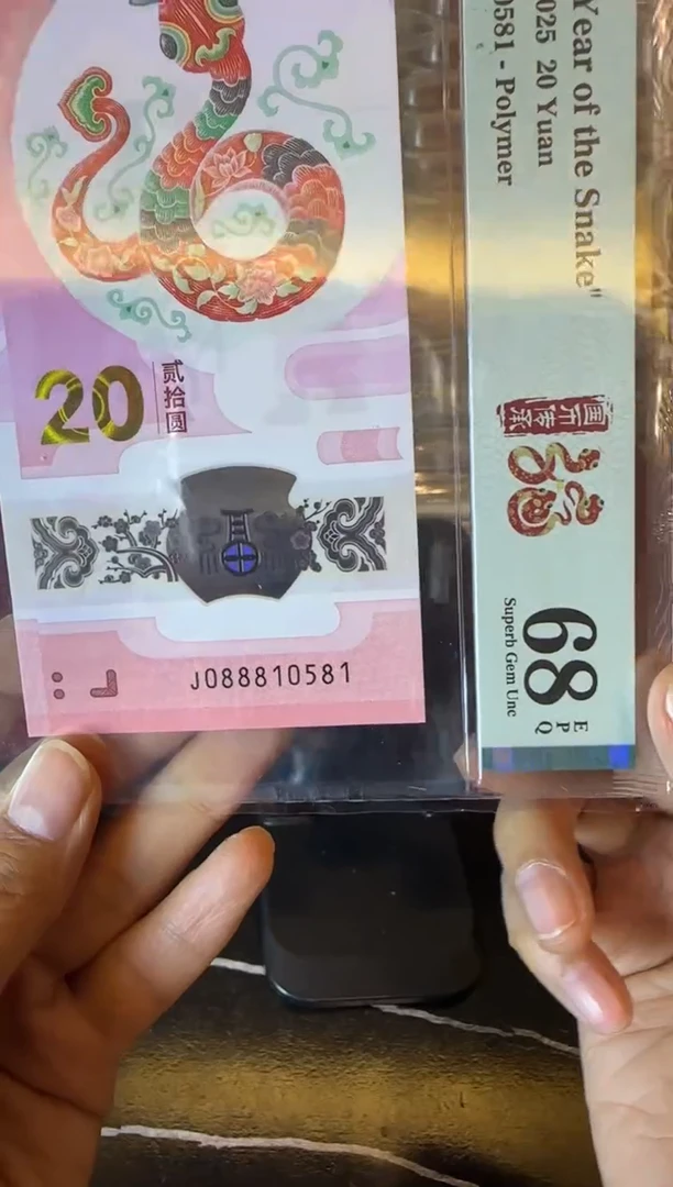 塑料2025 蛇钞  单张  088810581