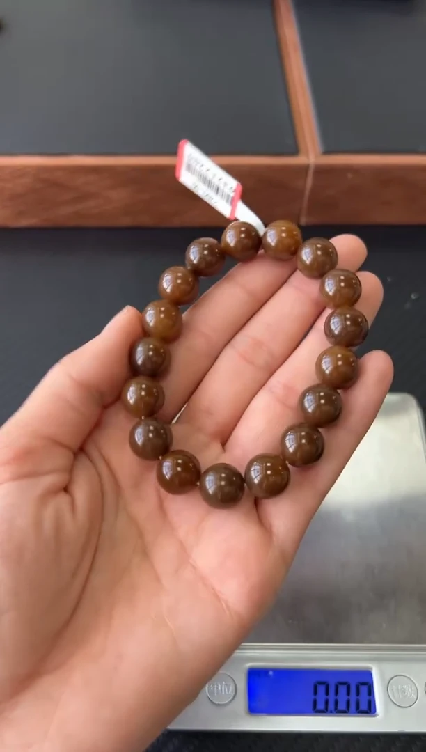 未镶嵌和田玉手串若羌微色差卡12