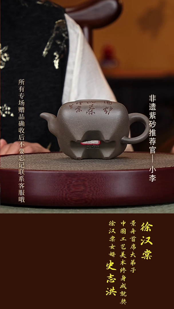 茶壶紫砂79 史志洪 老青段 传炉300cc