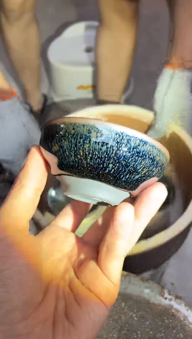 茶盏真柴烧建盏换点柴火