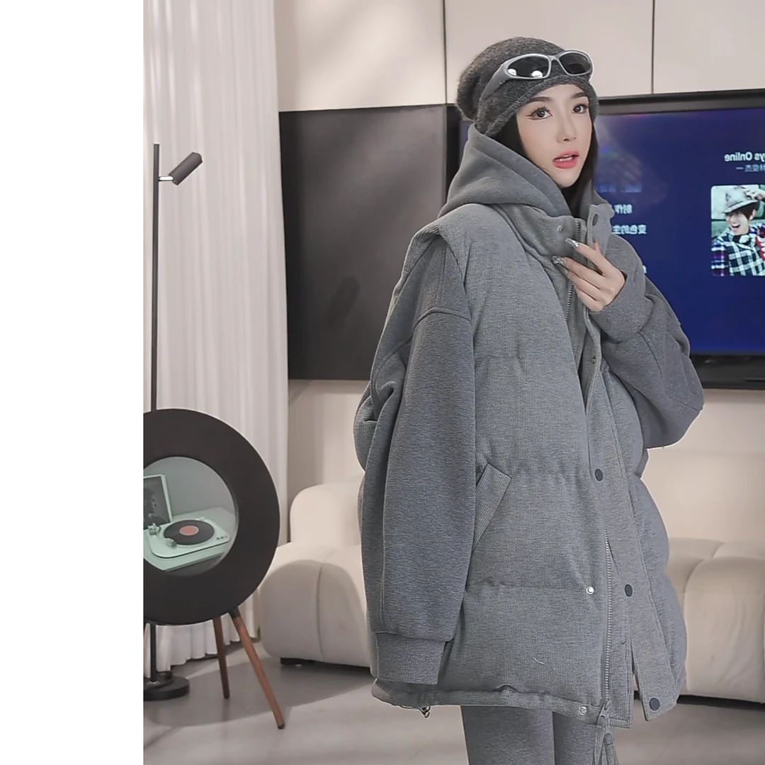 【赵一一】棉马甲灯芯绒冬季保暖宽松立领马夹休闲韩版   Y22569