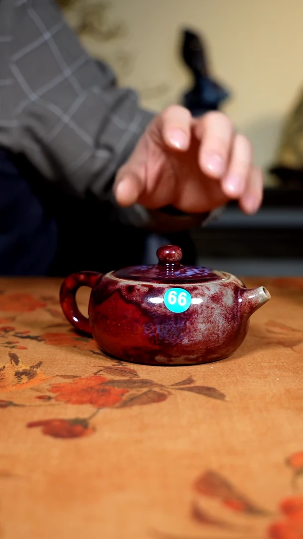 摆件陶七****️钧瓷茶器摆件