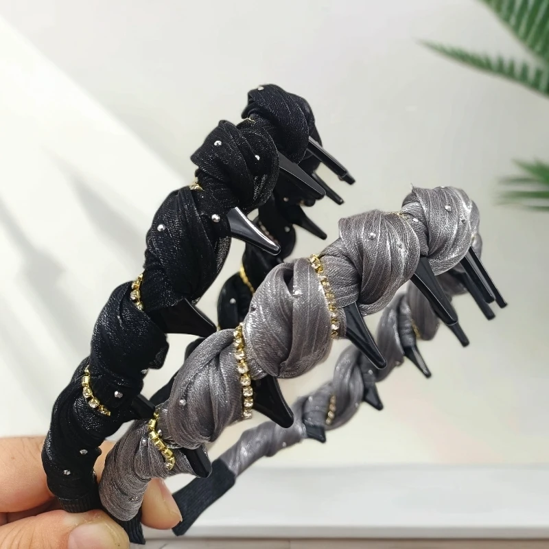 网红新款自创女通用纯手工编织发箍时尚气质百搭发箍日韩休闲发饰