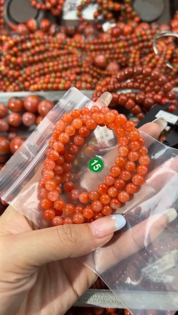 未镶嵌手串南红玛瑙6+