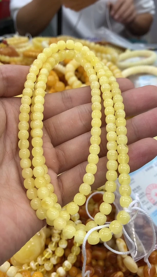 裸石蜜蜡未镶嵌链子