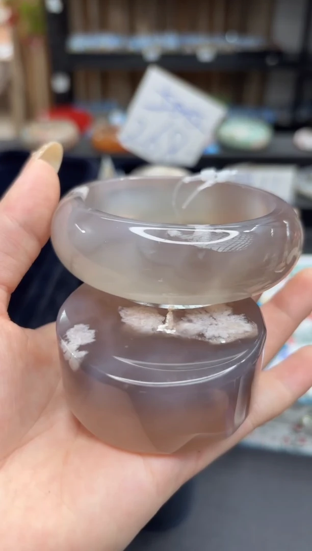 未镶嵌手镯石英质玉C255(58圈赠送镯心)