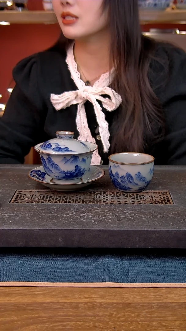 简装家用款2件套 老陶泥开片纹陶瓷茶具