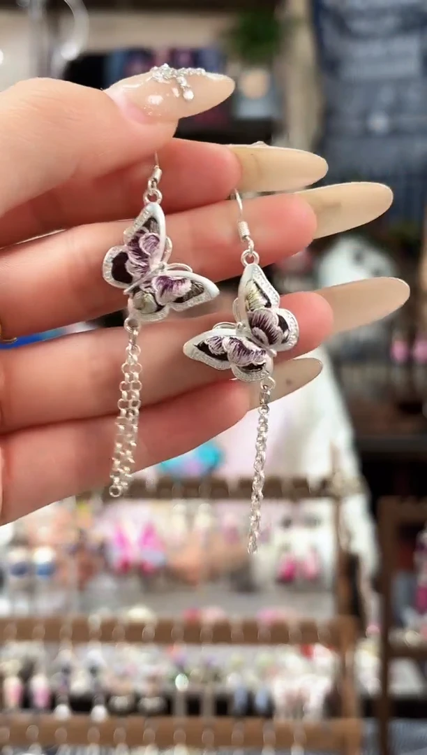 织绣民族风非遗老绣苗银饰品744