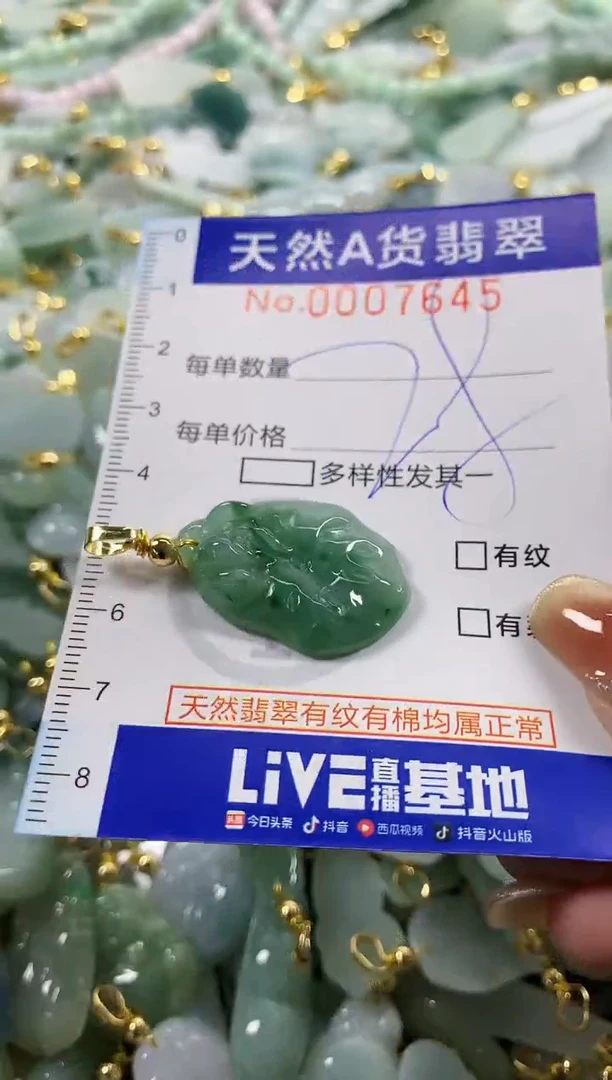 颈饰未镶嵌翡翠天然A货翡翠