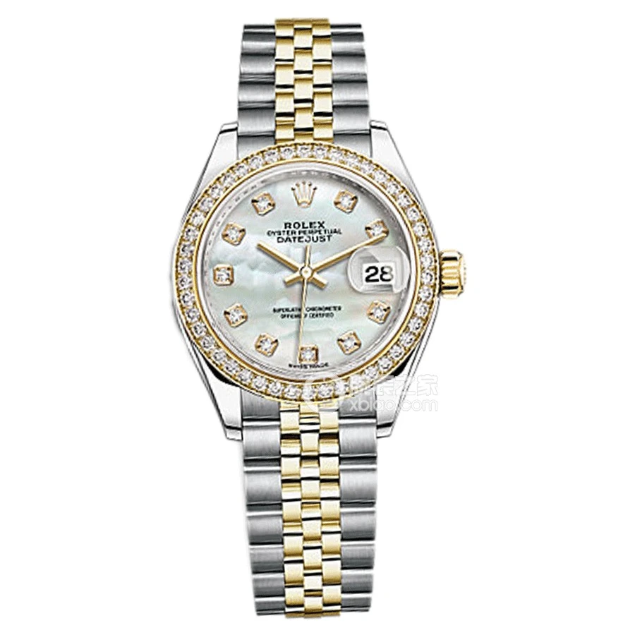 未使用 Rolex/劳力士 女装日志279383/28表径白色贝母盘/25年全套