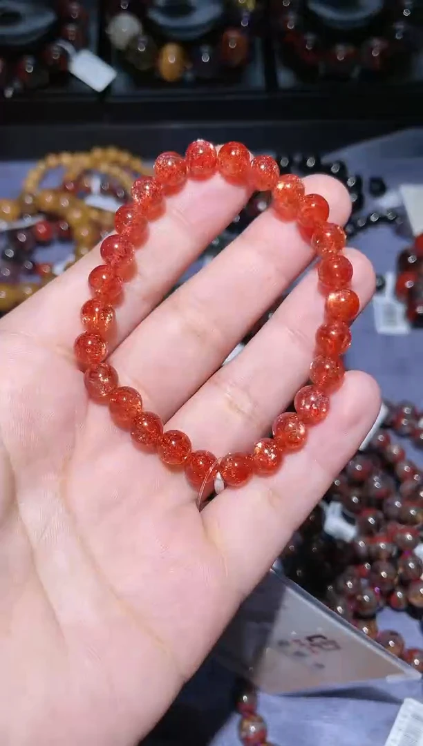 【闪购商品】日光石手链未镶嵌金太阳7mm-281