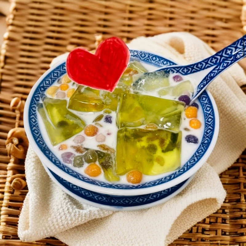 椰奶菊花芋圆大满贯