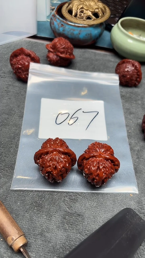 把件文玩核桃四座楼067