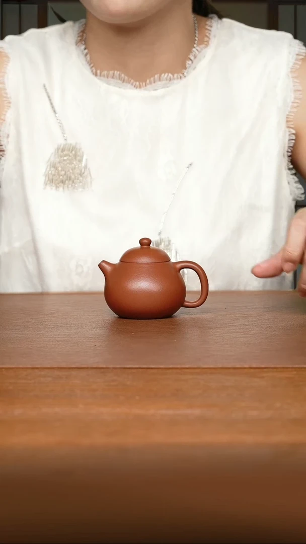茶壶紫砂许敬老师 文旦 朱砂-120cc-内推