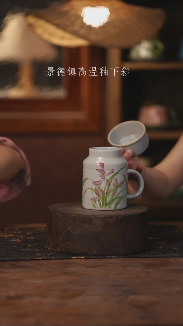 陶瓷景德镇高温釉下手绘陶瓷291