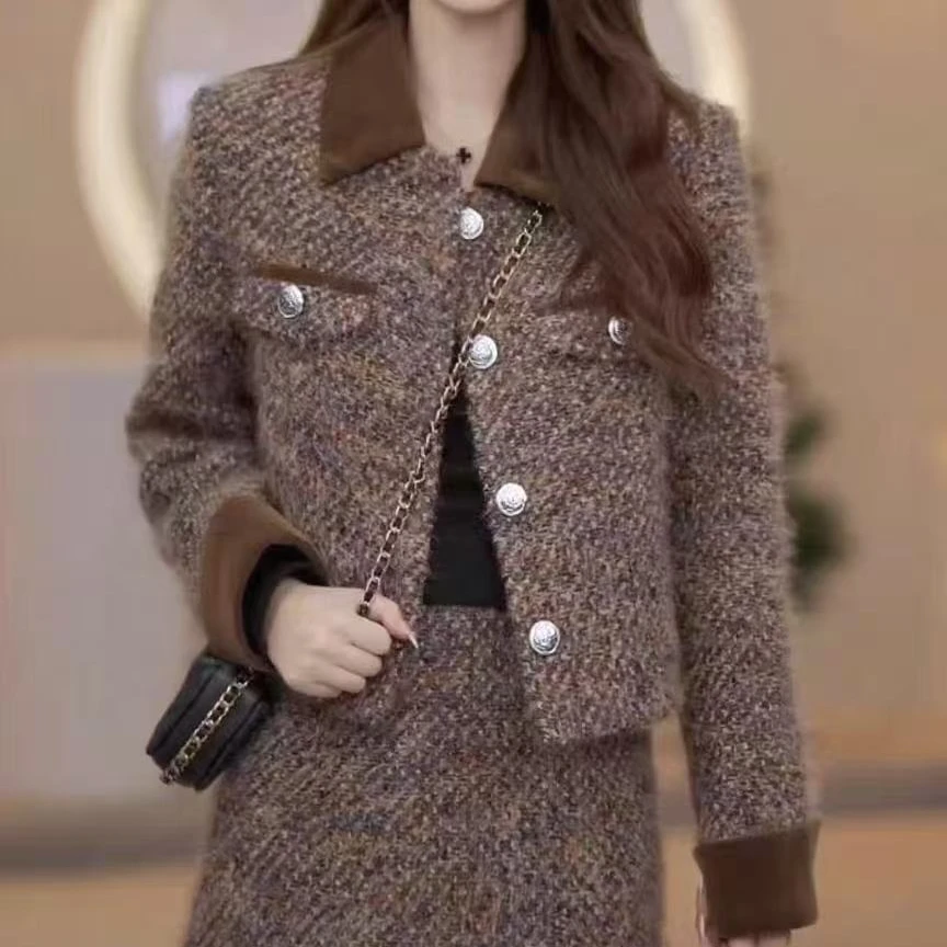 25款气质名媛小香风千金风时尚套装时尚冬季洋气轻奢高级感两件套