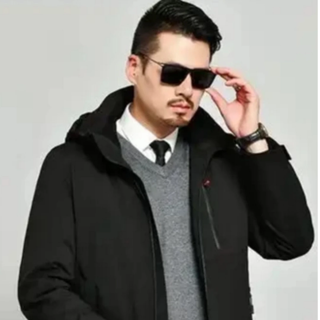 【拆帽款獭兔内胆】男士短款獭兔内胆可拆卸派克服保暖长袖款冬季