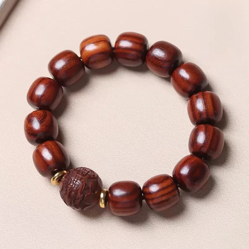 S025 精品手串（无礼盒） 15mm 貔貅 紫檀木