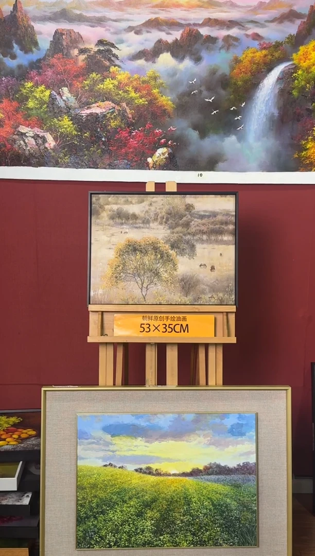 油画【4号】约53*35cm丨朝鲜原创纯手绘孤品油画丨顺丰包邮