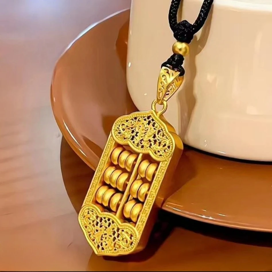 合金吊坠 【 福 字 算 盘 吊 坠 】经典 时尚 精美 百搭  国潮 算盘