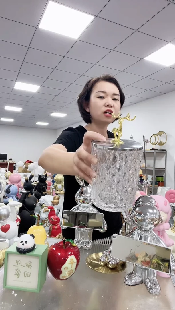 悦美铬色麋鹿罐大号