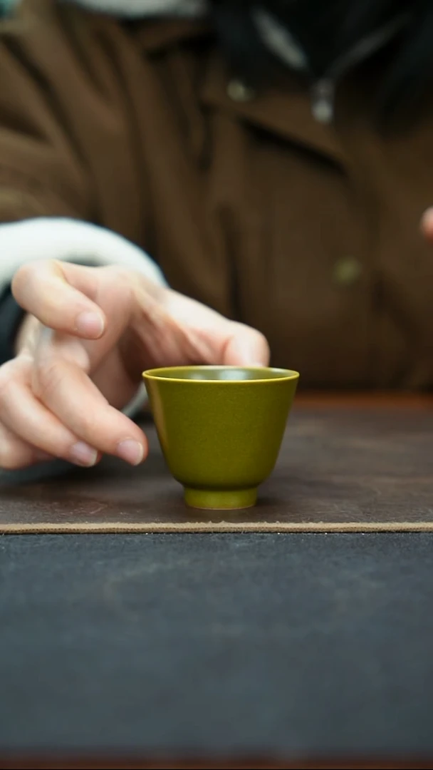 杯景德镇茶叶末止口杯