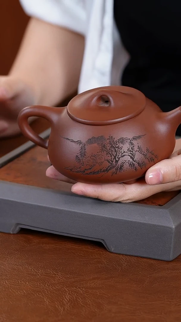 茶壶紫砂吴国强石瓢壶