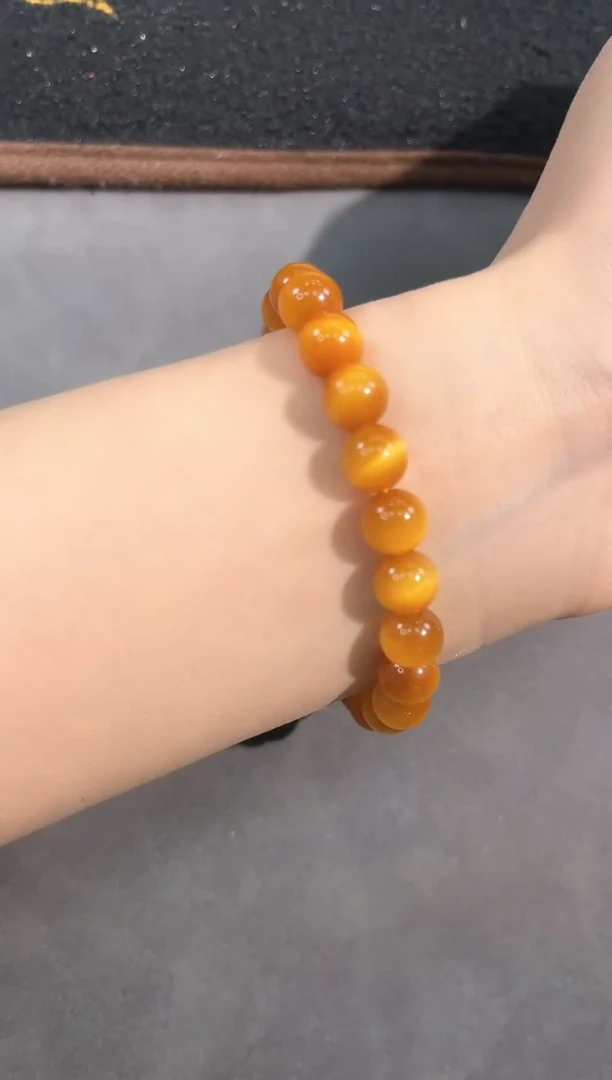 【闪购商品】木变石手链未镶嵌24号金虎眼单圈8mm