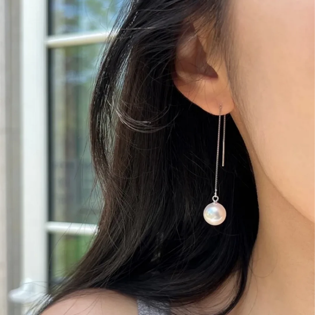 【小井爆款】精致小仙女气质耳线8mm百搭流苏 贝珠