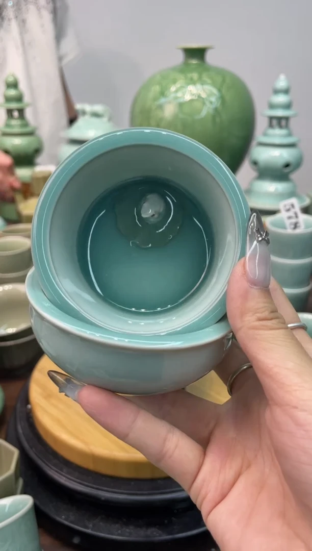 纯手工2个  慧仙青瓷 龙泉青瓷大促