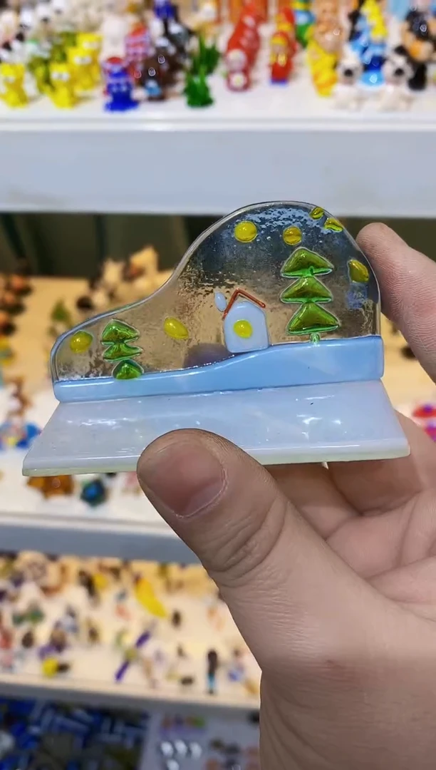 【闪购商品】琉璃手工艺品底座造景
