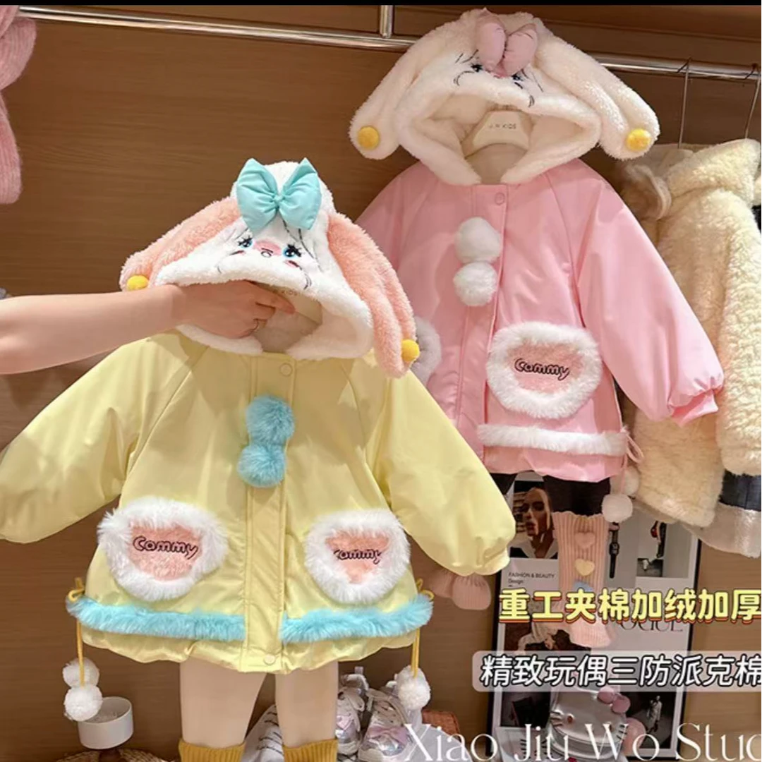 【洛丽塔-缤纷兔兔-棉服】女童新款洋气公主秋冬女宝保暖