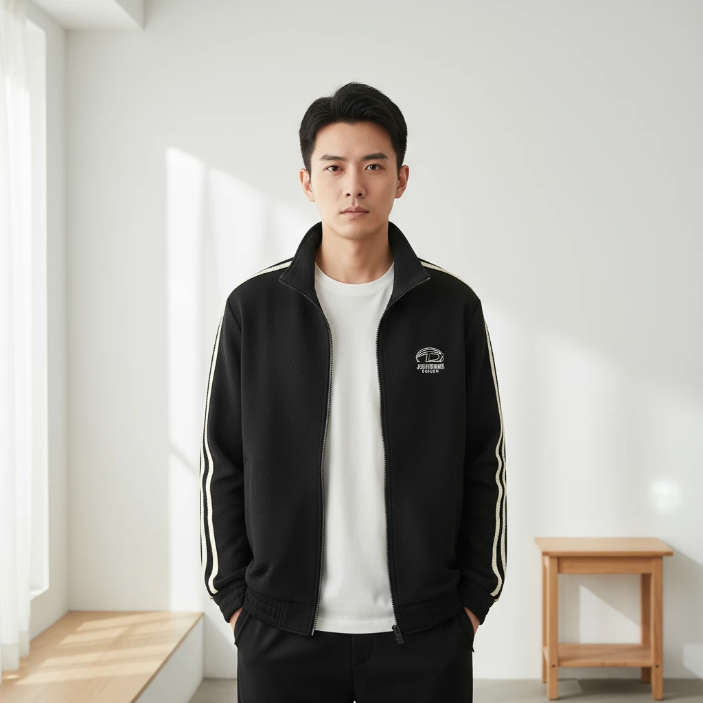 翻领简欧风拉链夹克