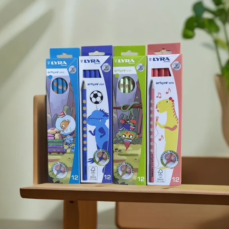LYRA艺雅洞洞铅笔HB儿童三角形矫正握姿三角无毒小学生