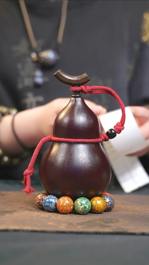 【闪购商品】YS165大漆酒葫芦不包手串及旋转底座