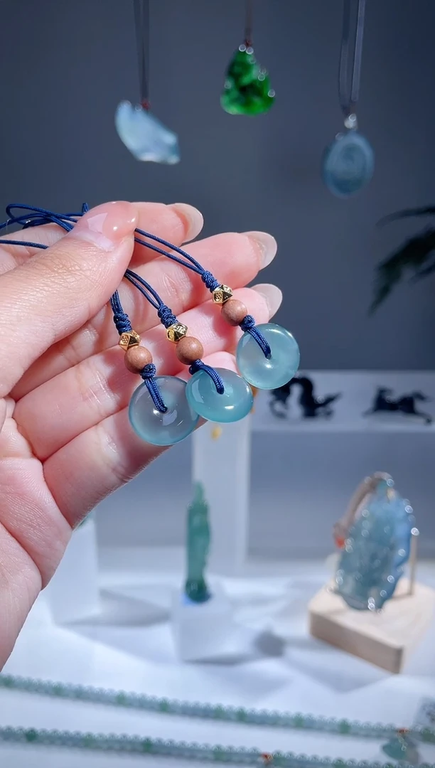 【闪购商品】翡翠颈饰未镶嵌天然A货翡翠多样性发1平安扣