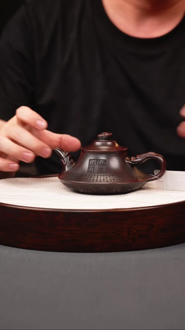 茶壶紫砂古红泥滕王阁云炉