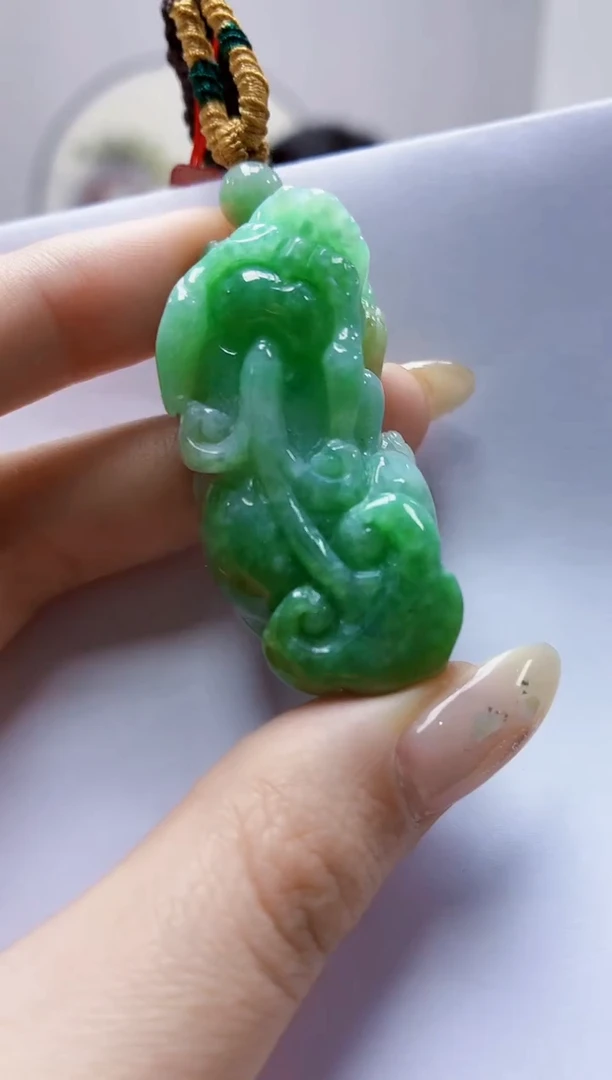 未镶嵌定制翡翠4852jw-毛货挂件23