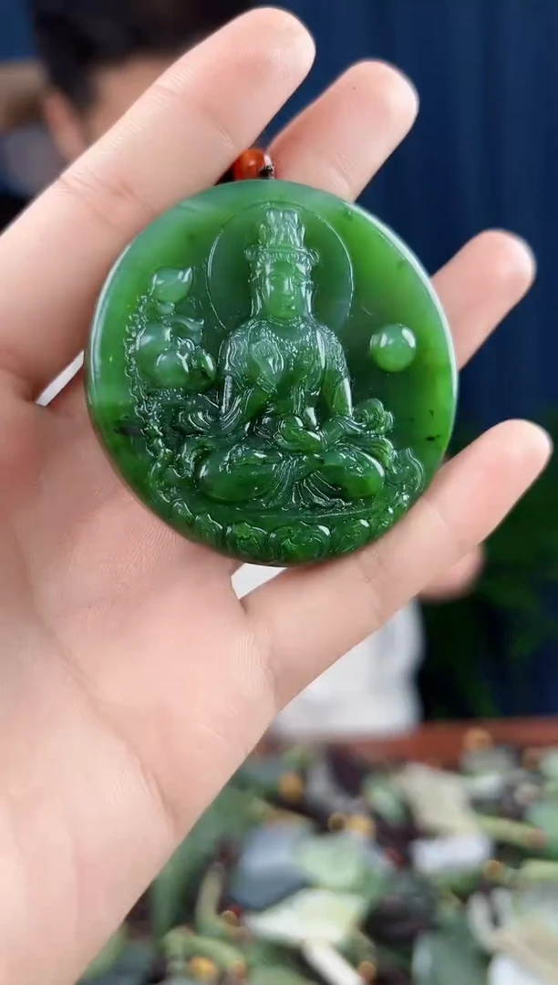 未镶嵌和田玉挂件拍一发一，