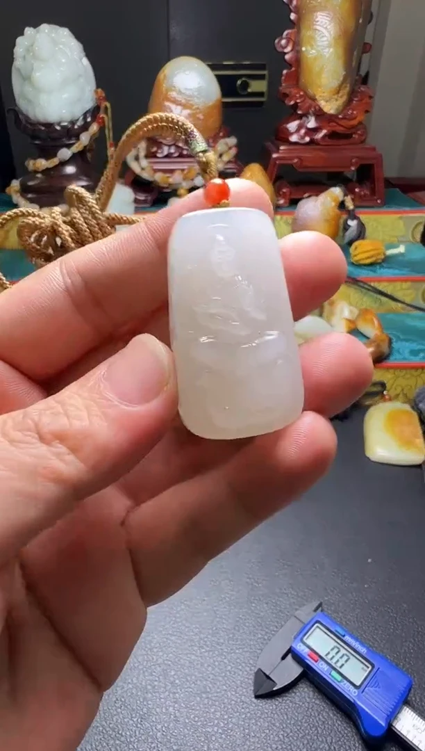 吊坠(不含链)未镶嵌和田玉和田玉吊坠14