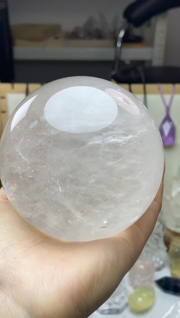 【闪购商品】水晶白球8.5±/719未镶嵌【】